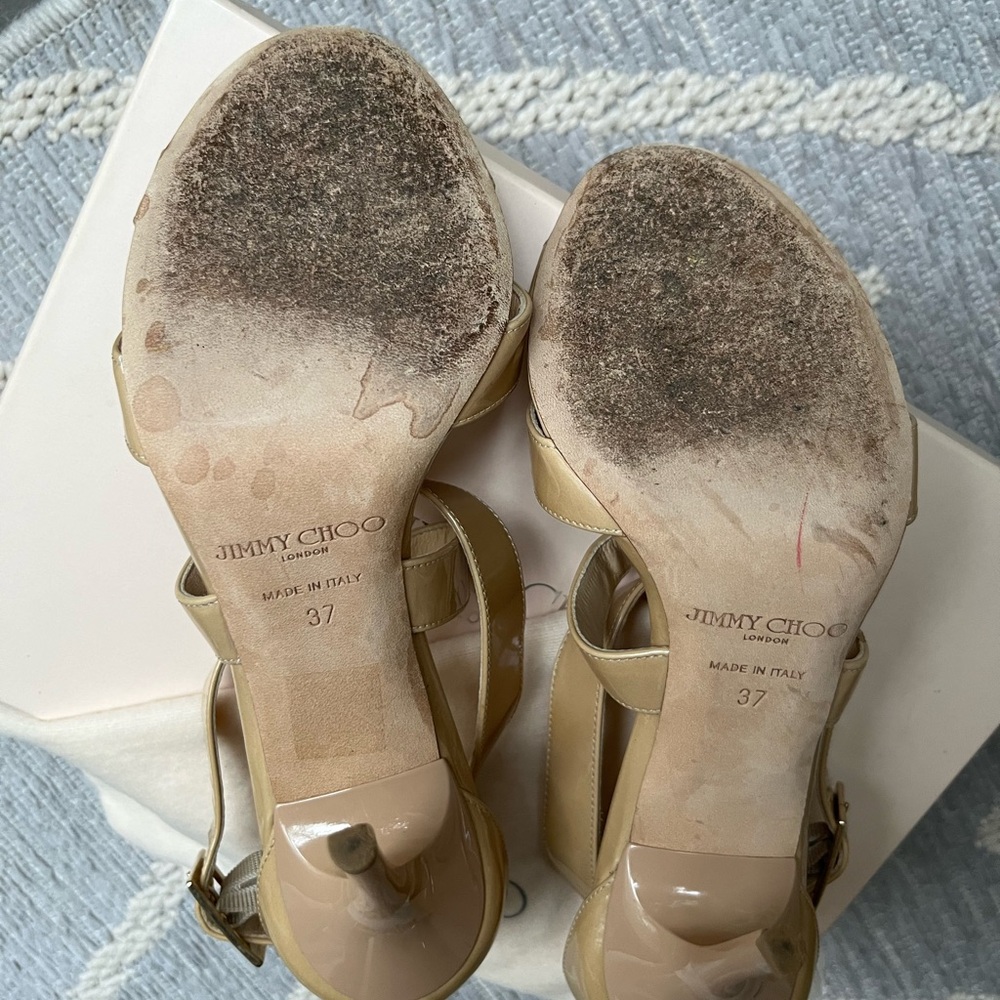 Jimmy Choo patent leather strap heels - Picture 7 of 11